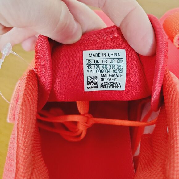Adidas Adipower Weightlifting Shoes Neon Red Orange Mens US SZ 13 Excellent main image 9